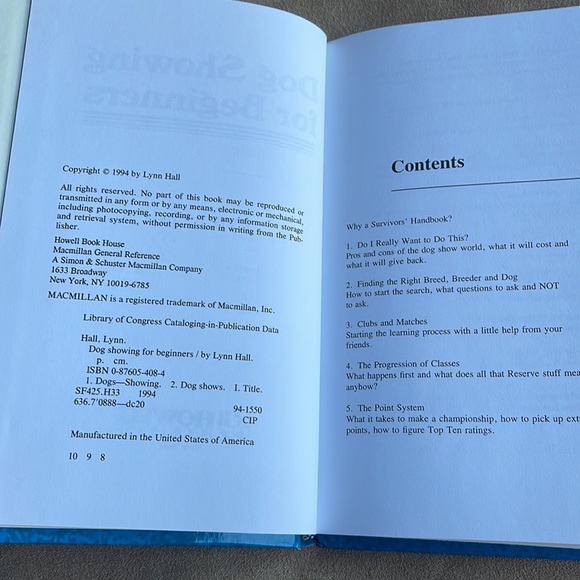 Dog Showing for Beginners hardcover by Lynn Hall first printing. - Picture 3 of 5